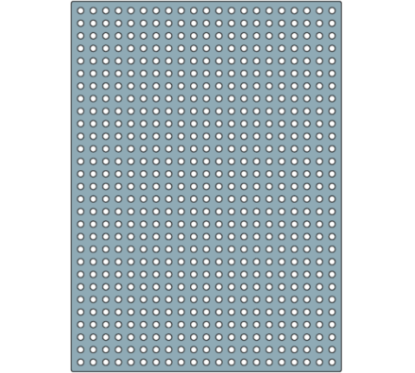 Black Foam E 590x430x6 - Pitch 20