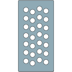 ExtruGrip Foam 125x250 - Pitch 30